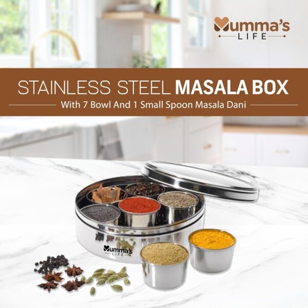 steel masala box