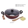 Best non-stick kadai set steel base