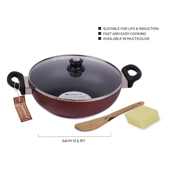 Best non-stick kadai set steel base