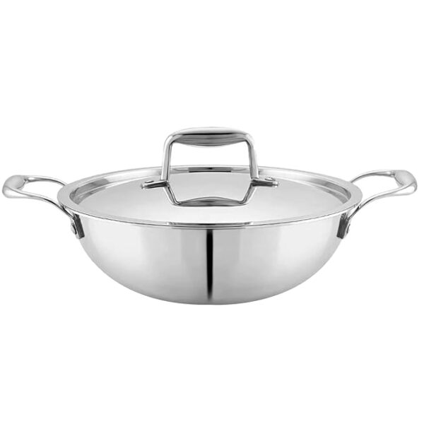 Triply Stainless Steel Kadai 2.3L