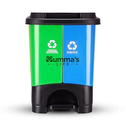 2 in 1 pedal dustbin